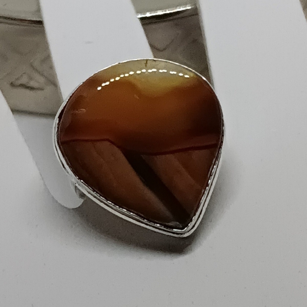 Mookaite Large Shiny Statement Ring